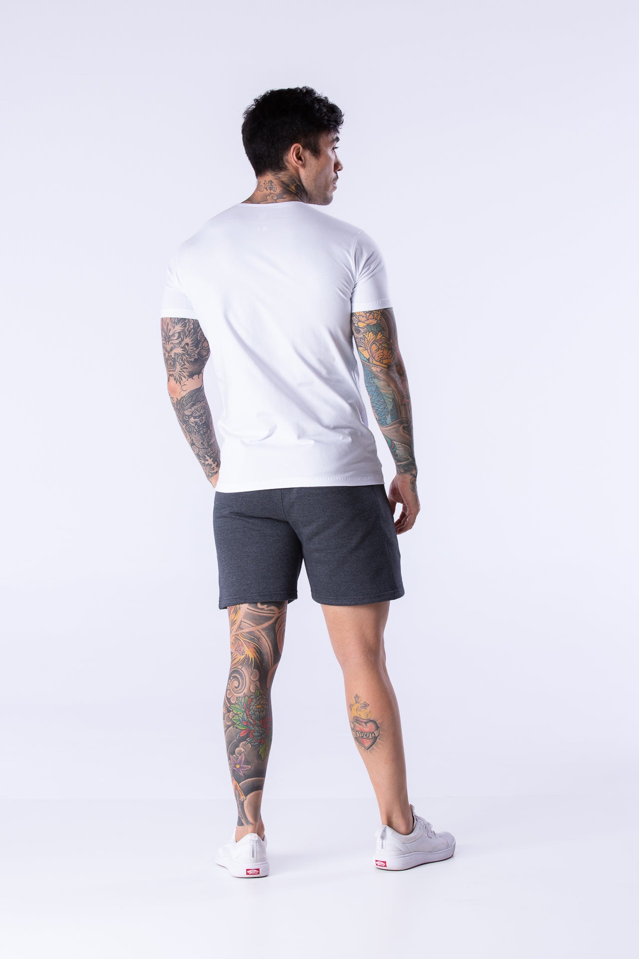 Slim Fit Army Cotton T-shirt White