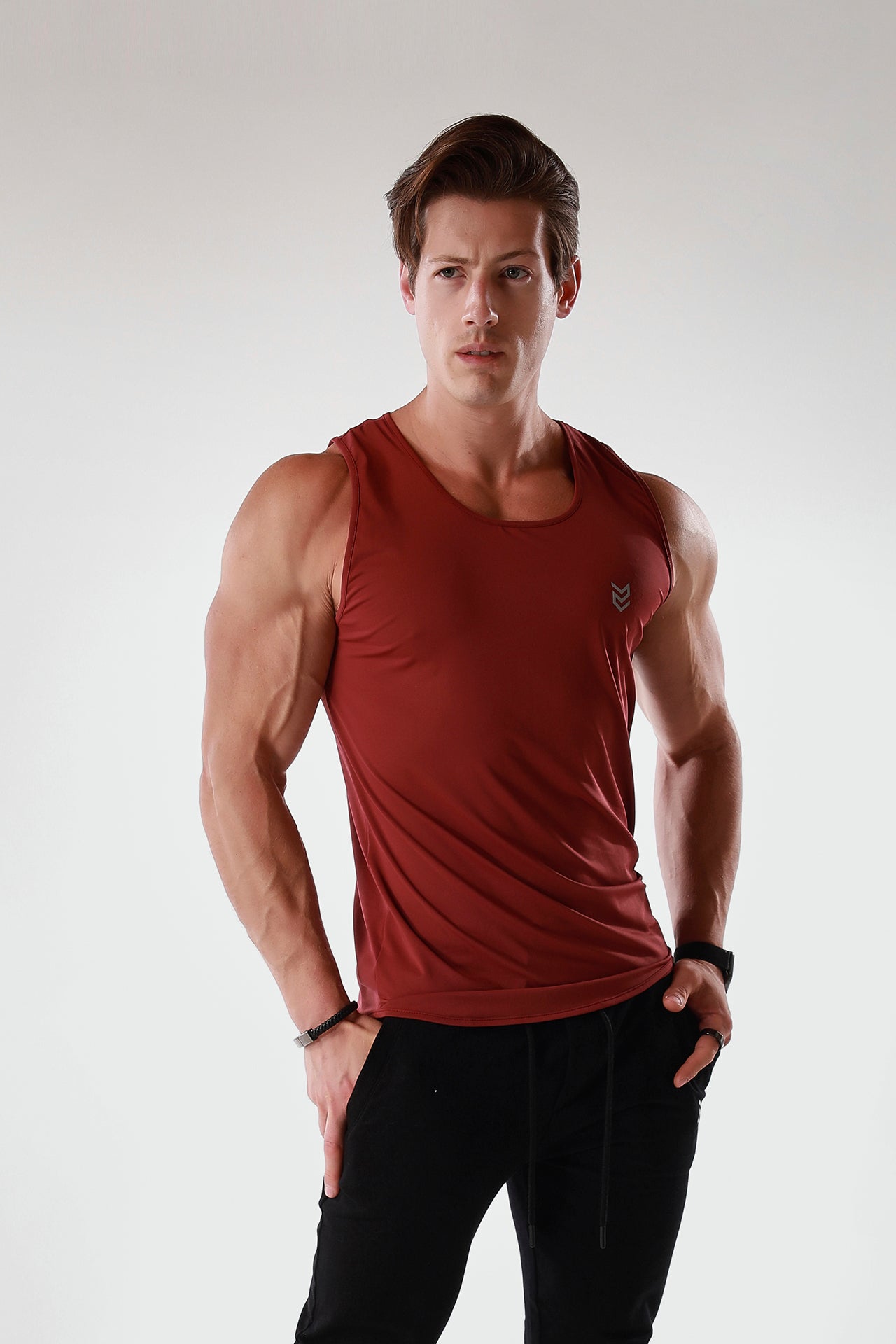 Dry Fit Fitness Tank Red