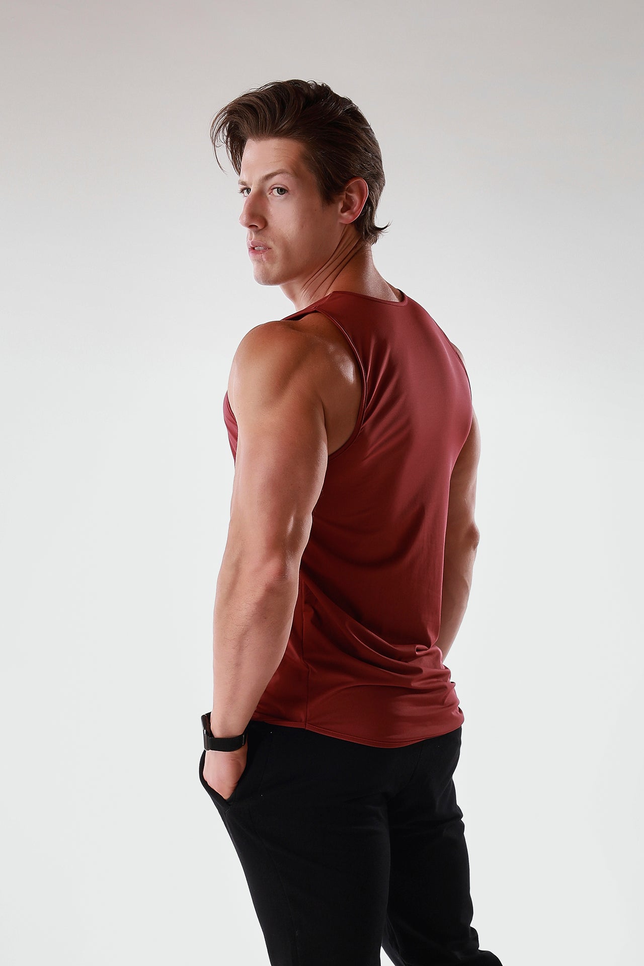 Dry Fit Fitness Tank Red