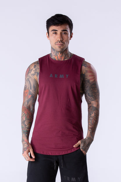 Minimalist Army Tank Red