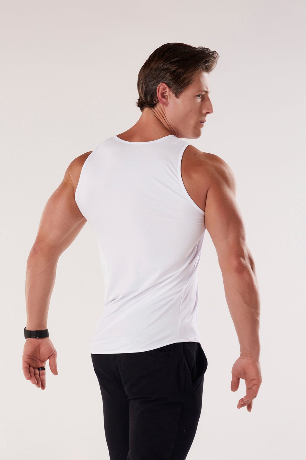 Dry Fit Fitness Tank White